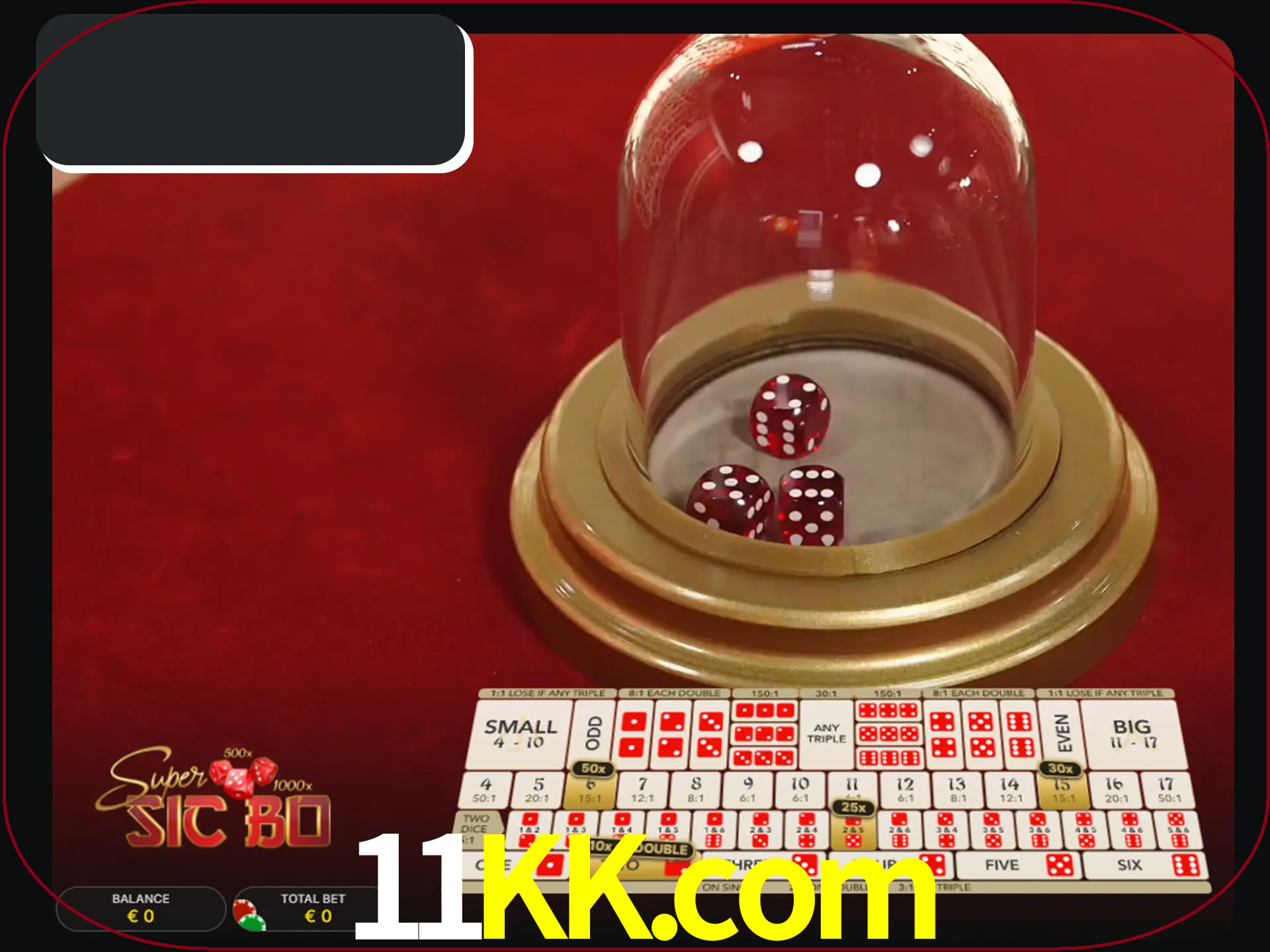 Deixe os dados ao seu lado nos jogos da Sic Bo.
